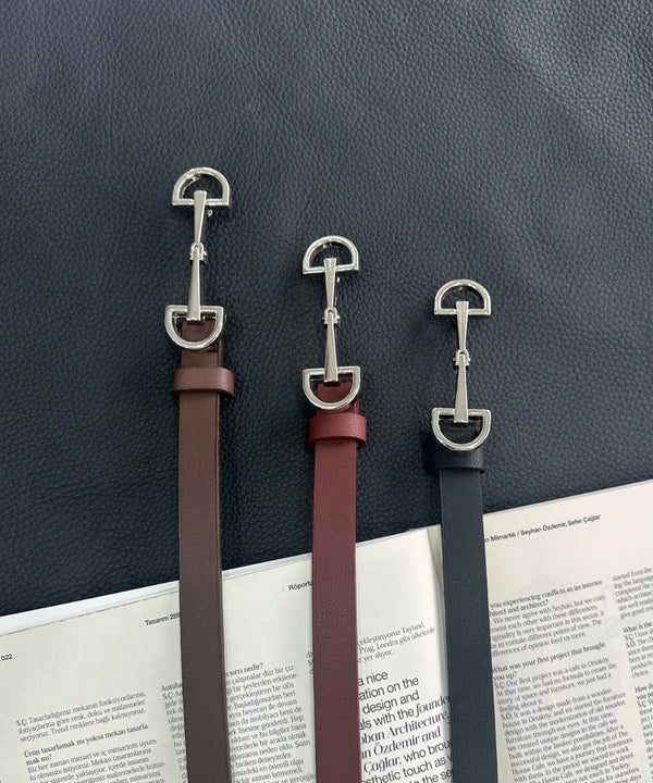 Kadın Gold Tokalı Detaylı Kemer Salva - Bordo