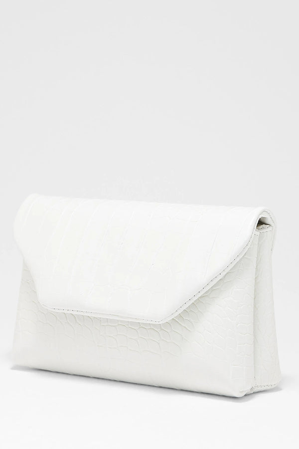 Kadın Mini Çapraz Askılı Çanta Rock - Beyaz