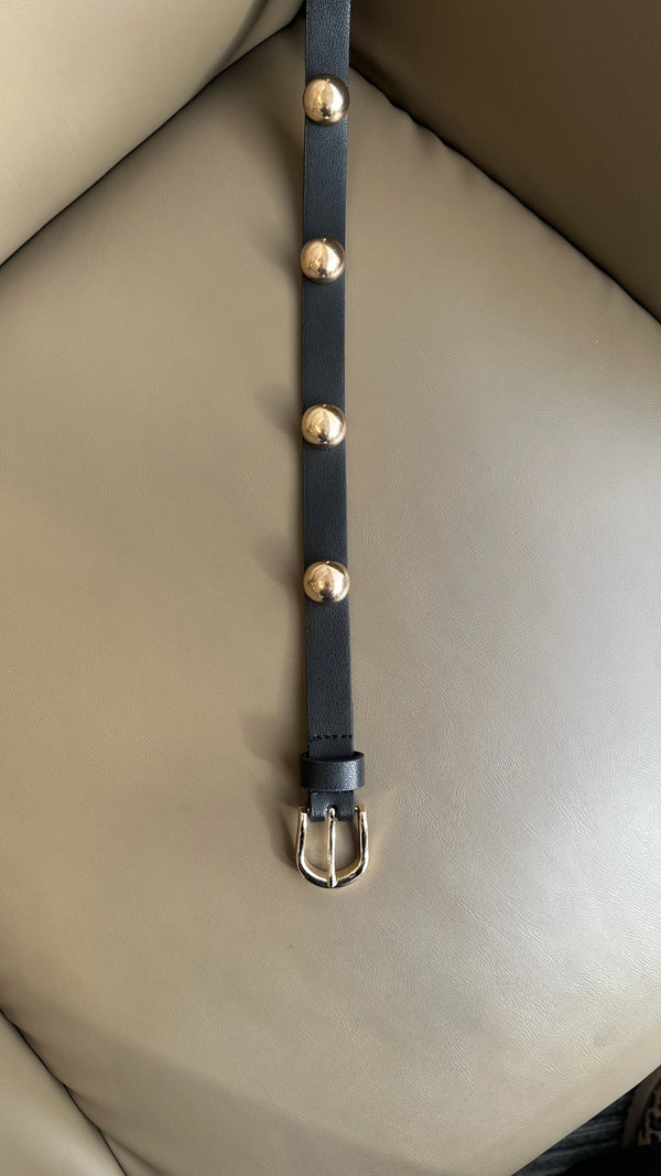 Toka Detaylı Gold Kemer Salvo - Siyah